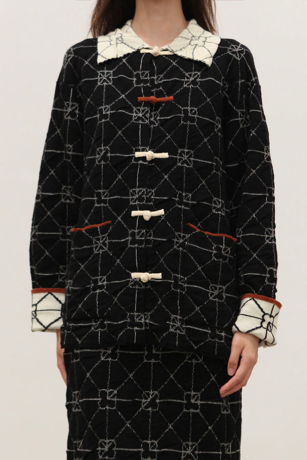 YANYAN KNITS JUNE Maxi Skirt/Work Jacket/Pants YYK-YYW21-1165-HEI Jacket